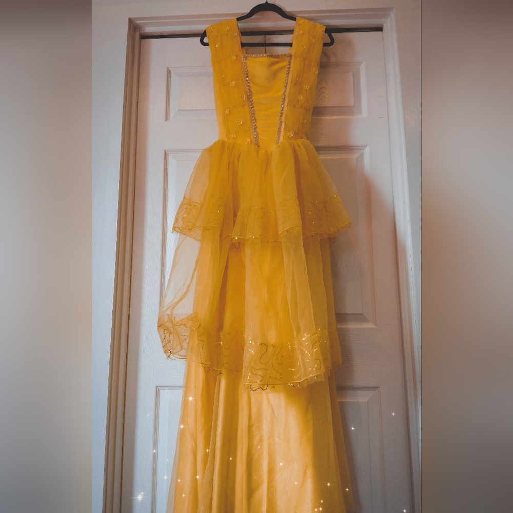 Yellow Tiered Tulle Belle Costume / Dress / Beauty and The Beast